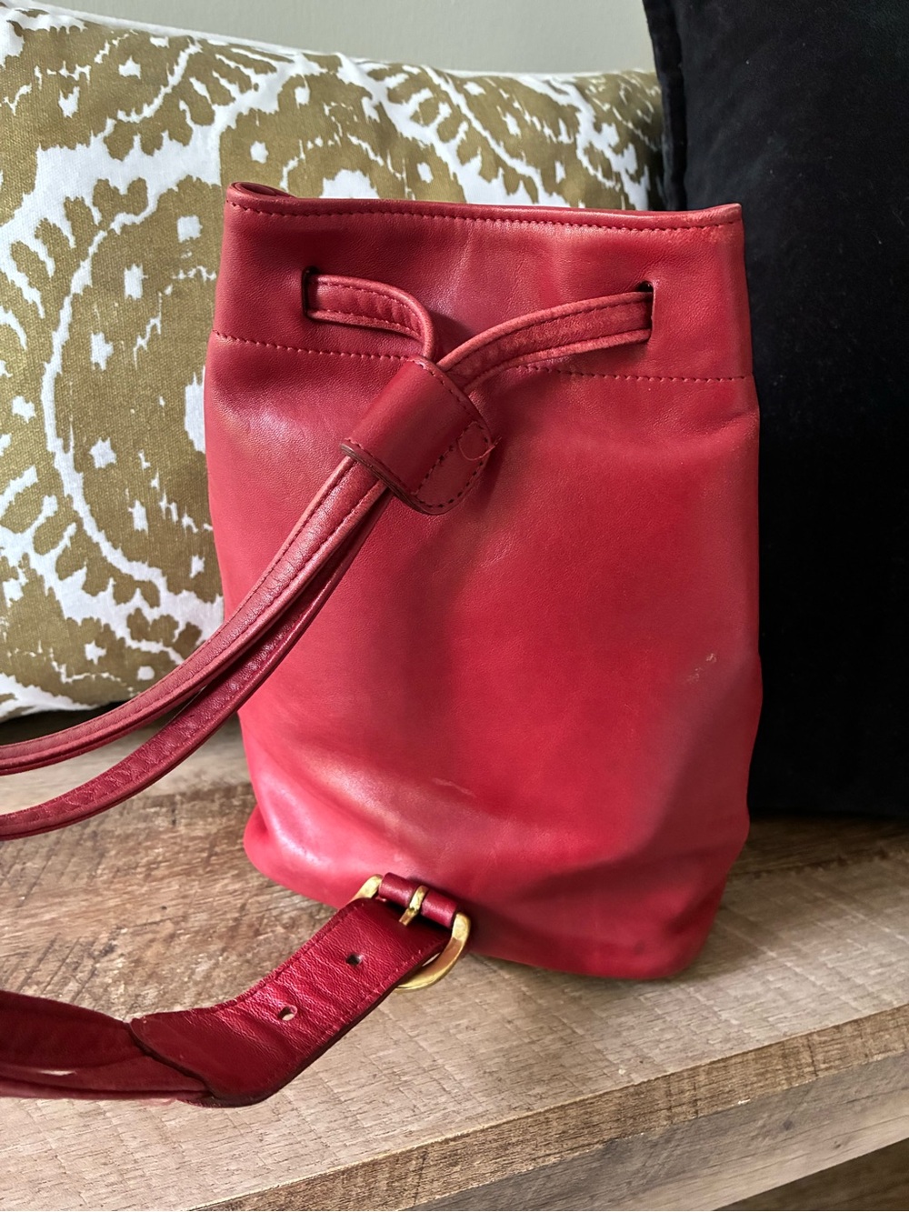 Coach Soho Cornelia Leather Backpack Crossbody Sling Bag, 4162, Vintage, Red - Picture 6 of 16